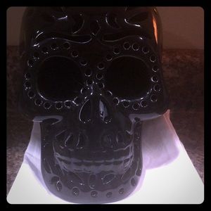 Light up Sugar Skull & watercolor kitchen towel